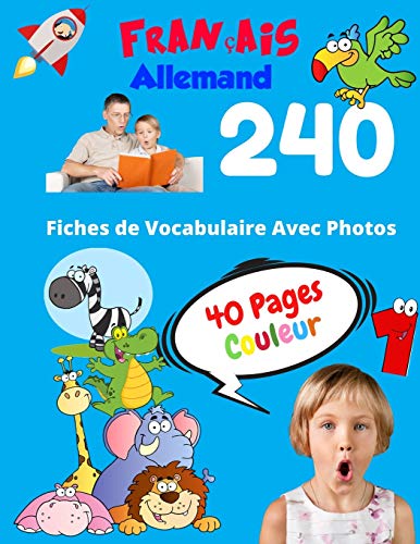 Français Allemand 240 Fiches De Vocabulaire Avec Photos - 40 Pages ...